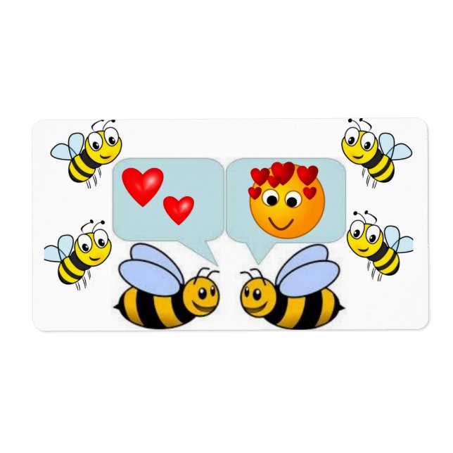 Valentinstag-Etiketten Bumblebee (Vorne)