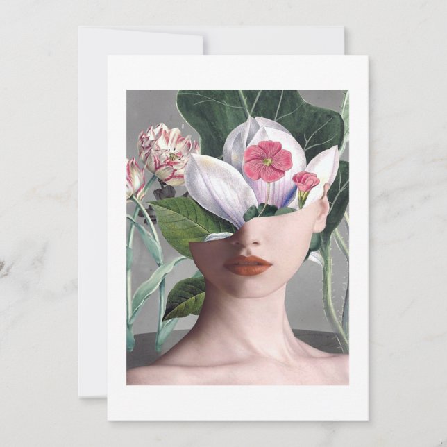 Valentinstag Face Classic Einladung (Vorderseite)