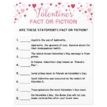 Valentinstag Fact or Fiktion Game