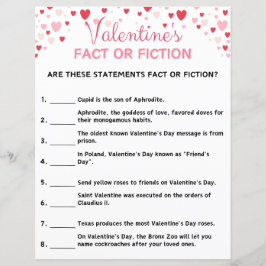 Valentinstag Fact or Fiktion Game