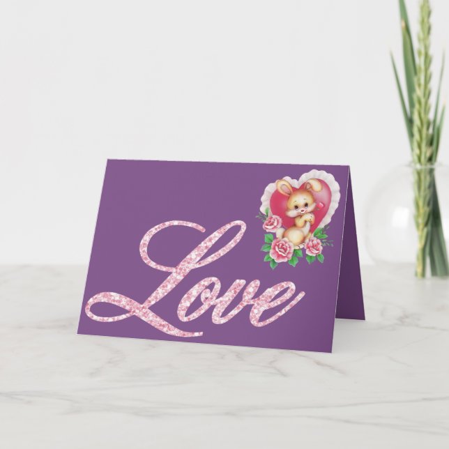 Valentinstag Feiertagskarte (Vorderseite)