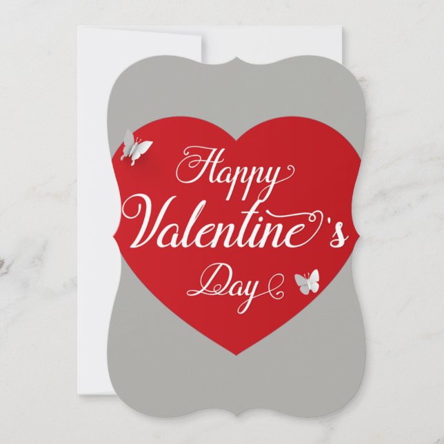 Valentinstag Feiertagskarte (Vorderseite)