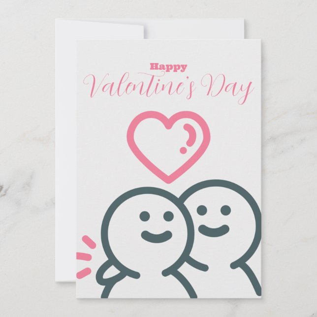 Valentinstag Feiertagskarte (Vorderseite)