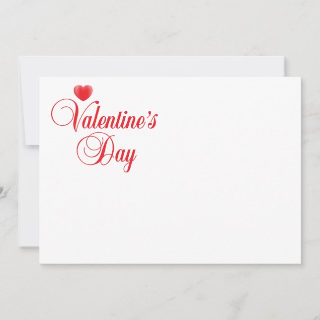 Valentinstag Feiertagskarte (Vorderseite)