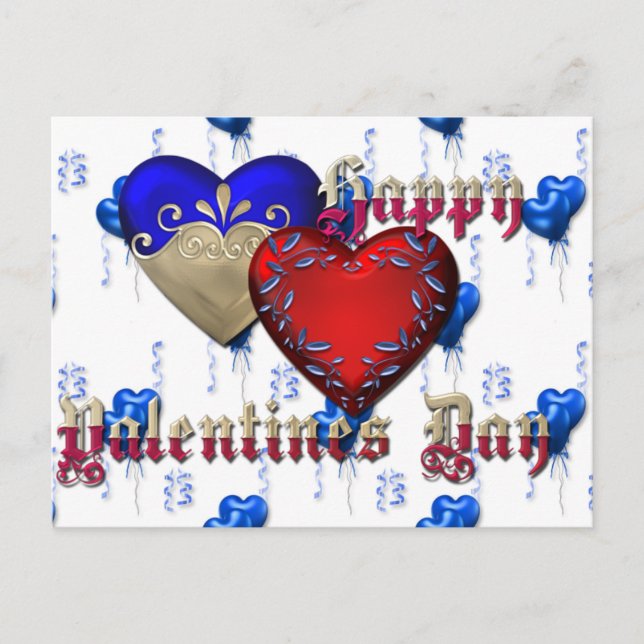 Valentinstag Feiertagspostkarte (Vorderseite)