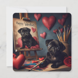 Valentinstag-Flachkarte Feiertagskarte