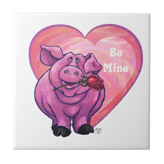 Valentinstag Fliese (Vorderseite)