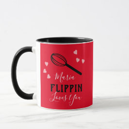 Valentinstag Flippin Lieben Sie hören Baker Tasse
