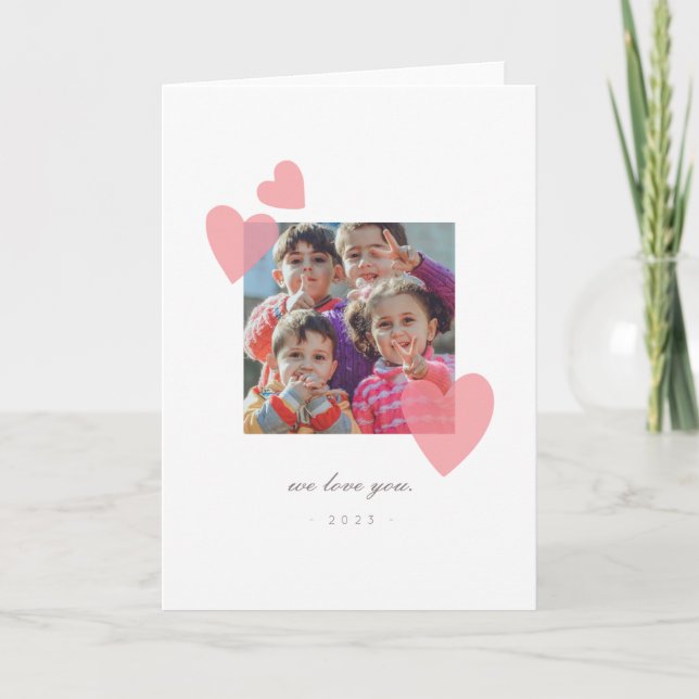 Valentinstag Foto Geschenkkarte Karte (Vorderseite)