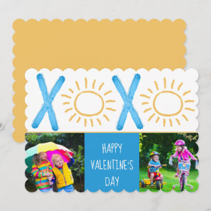 Valentinstag-Foto Süße Kinder Sonniges XOXO Feiertagskarte