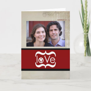 Valentinstag-Fotokarte Feiertagskarte