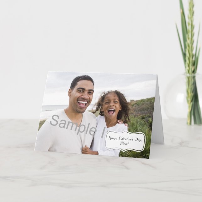 Valentinstag Fotokarte Feiertagskarte (Vorderseite)