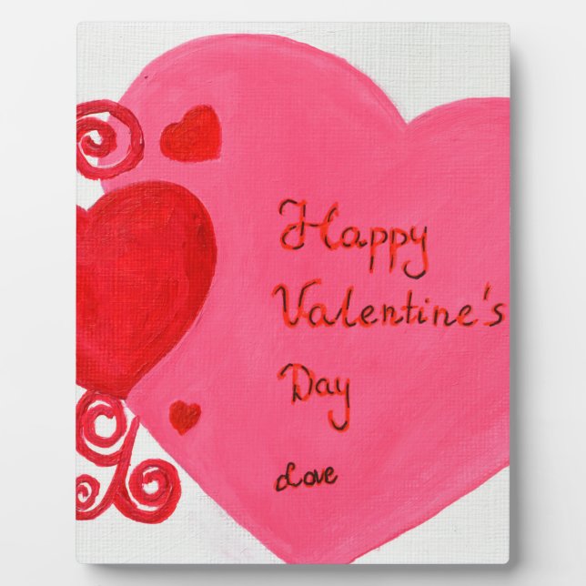 Valentinstag Fotoplatte (Vorderseite)