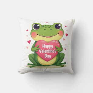 Valentinstag Frosch Kissen