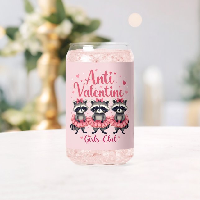 Valentinstag Funny Raccoon Niedlich Kawaii Dosenglas (Insitu (Hochzeit))