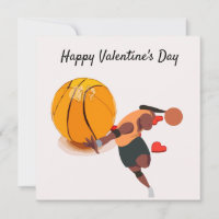 Valentinstag für Basketballspieler mit Liebe