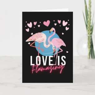 Valentinstag für Ehefrau Liebe ist Flamazing Karte