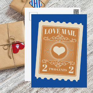Valentinstag für niedliche Liebe Postkarte