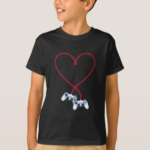 Valentinstag-Gamer-Controller-Herz-Gaming-Männer B T-Shirt