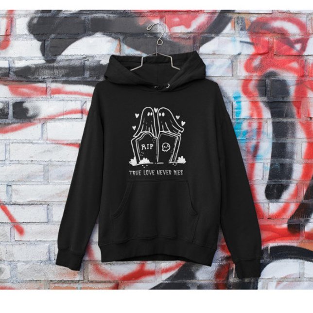 Valentinstag Geist, wahre Liebe stirbt nie Hoodie (Von Creator hochgeladen)