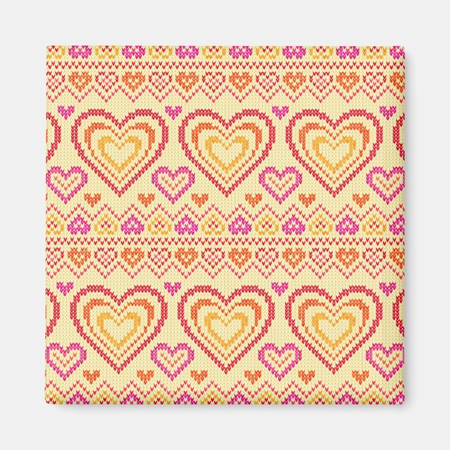 Valentinstag geklatschtes Muster Magnet (Vorne)