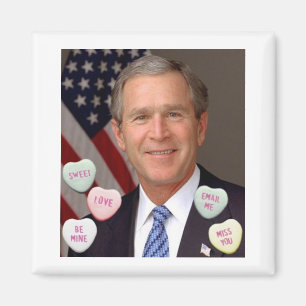Valentinstag George Bush Magnet