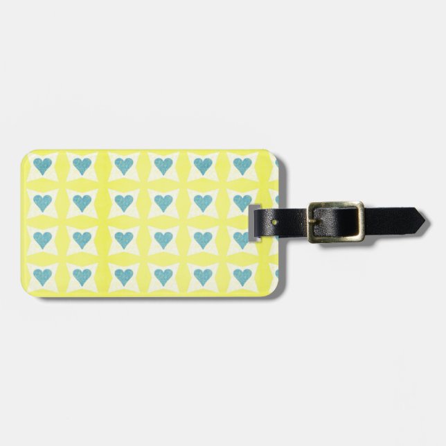 Valentinstag Gepäckmarke Gepäckanhänger (Vorderseite horizontal)