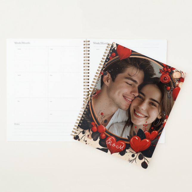Valentinstag Gerahmtes Paar Planer (Anzeige)