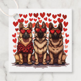 Valentinstag German Shepherd Hogs Geschenkanhänger