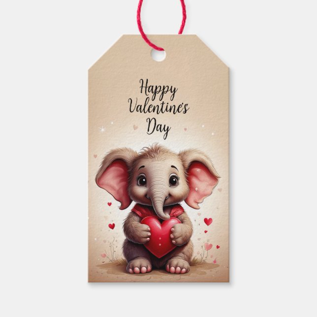Valentinstag-Geschenk-Anhänger Geschenkanhänger (Vorderseite)