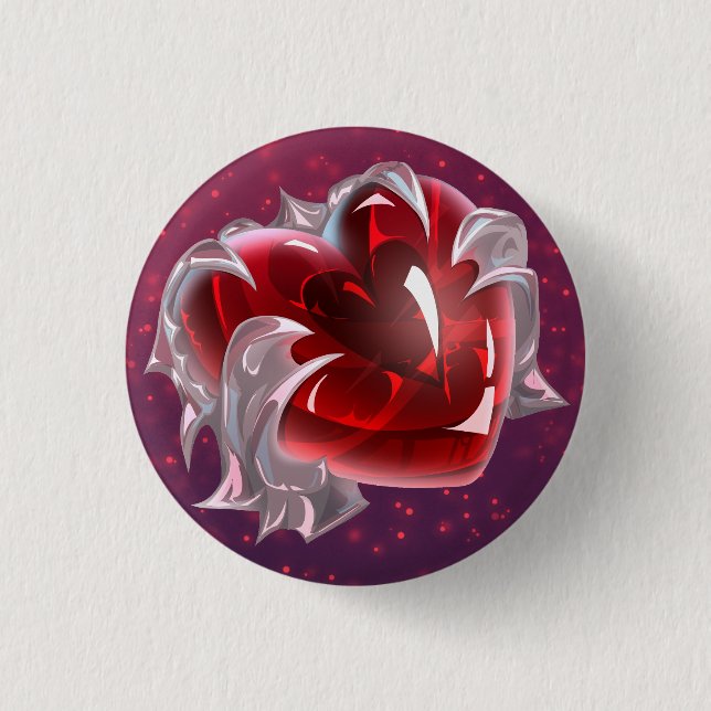 Valentinstag-Geschenk Button (Vorderseite)