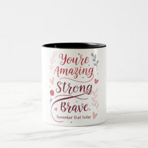 Valentinstag-Geschenk - Du bist unglaublich Zweifarbige Tasse