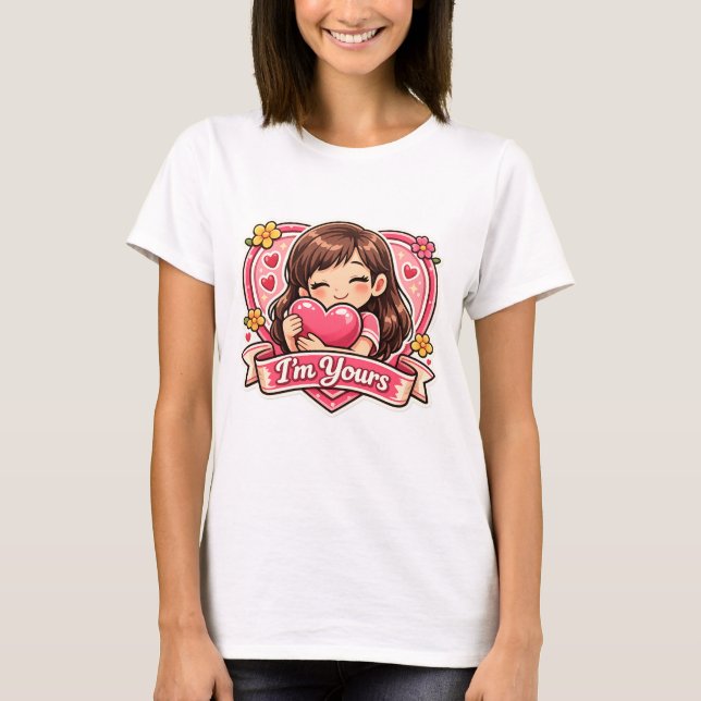 Valentinstag-Geschenk für sie T-Shirt (Vorderseite)