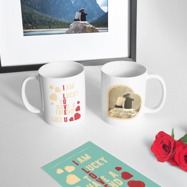 Valentinstag-Geschenk im Retrostil. Kaffeetasse (Von Creator hochgeladen)
