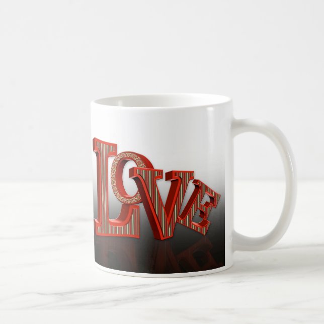 Valentinstag Geschenk LIEBE Tasse (Rechts)