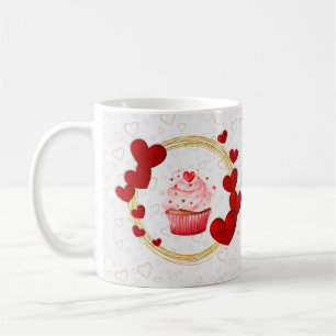 Valentinstag Geschenk mit Personalisierten roten H Kaffeetasse