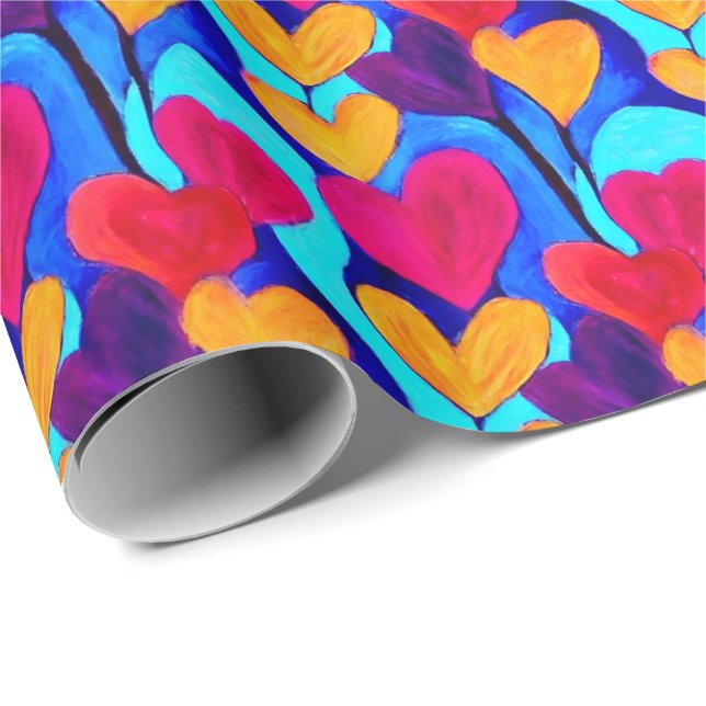 Valentinstag-Geschenk-Wrap Geschenkpapier (Rolleneckpunkt)