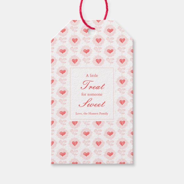 Valentinstag Geschenkanhänger (Vorderseite)