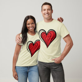 Valentinstag-Geschenke - Rotes Herz T-Shirt