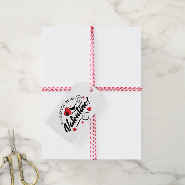 Valentinstag Geschenketiketten Geschenkanhänger (Mit Garn)