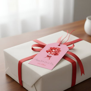 Valentinstag-Geschenkkarte mit herzförmigem Luftba Geschenkanhänger