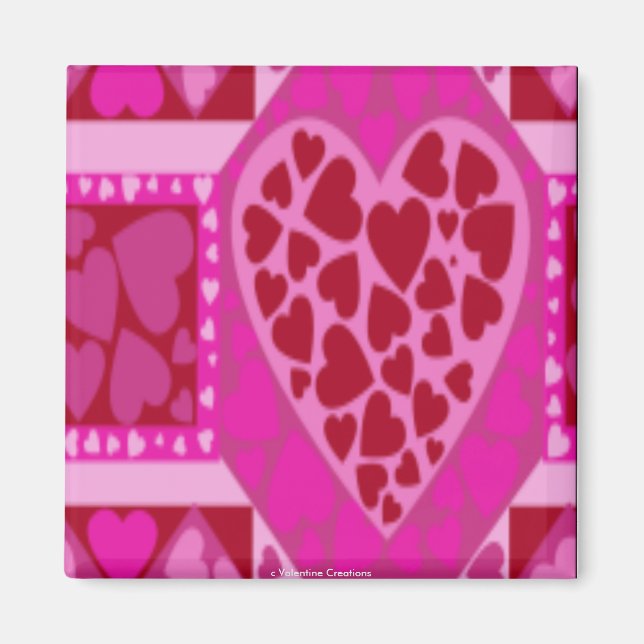 Valentinstag Geschenkmagnete - Herzgalore Magnet (Vorne)