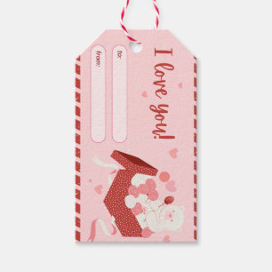 Valentinstag, Geschenkmarken, Liebe, Romantik, Her Geschenkanhänger