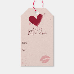 Valentinstag, Geschenkmarken, Liebe, Romantik, Her Geschenkanhänger