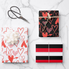 Valentinstag Geschenkpapier Set