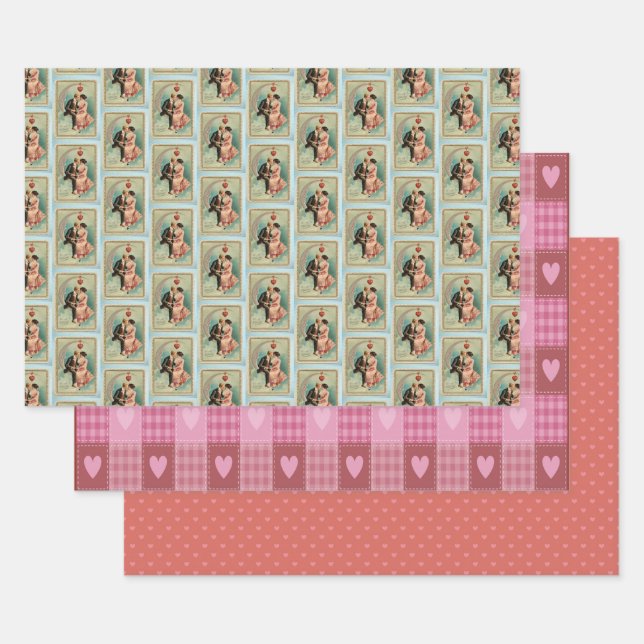 Valentinstag Geschenkpapier Set (Set)