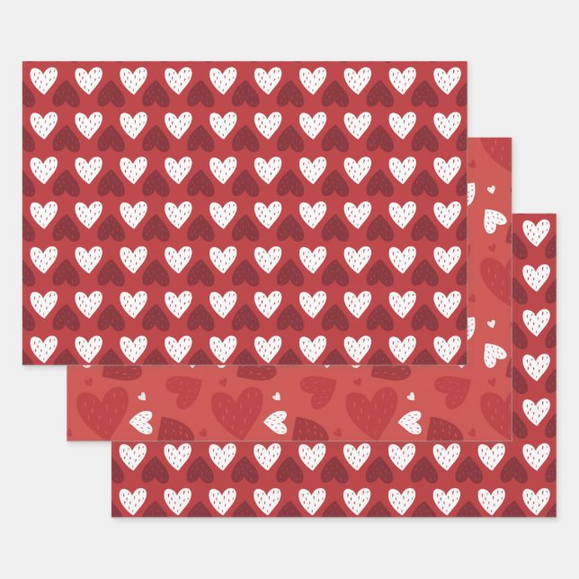 Valentinstag Geschenkpapier Set (Set)