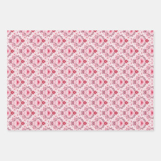 Valentinstag-Geschenkpapier-Set mit 3 flachen Böge Geschenkpapier Set