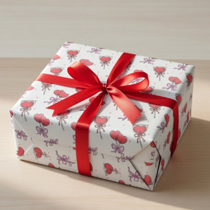 Valentinstag-Geschenkverpackung süße Liebe Kokette Geschenkpapier
