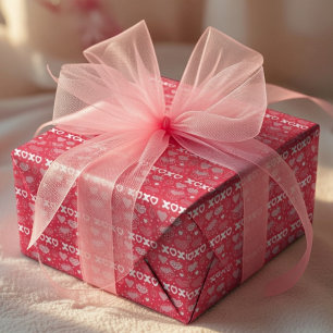 Valentinstag-Geschenkverpackung süße Liebe Kokette Geschenkpapier